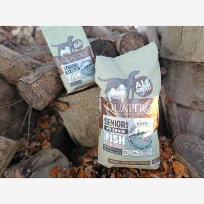 Quattro Super Premium No Grain All Breed Senior/diet, White Fish & Krill 