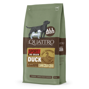 Quattro Super Premium No Grain All Breed Adult Active, Duck 
