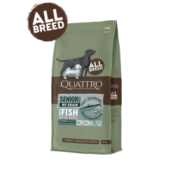 Quattro Super Premium No Grain All Breed Senior/diet, White Fish &amp; Krill 